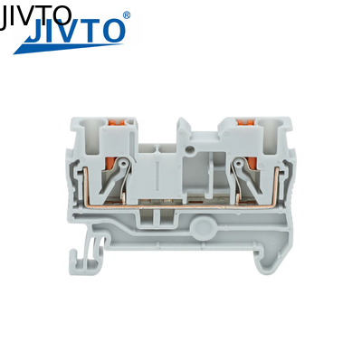 PT2.5 Push-in Terminal Block 2.5mm² Connector Spring Feed-Through Strip Plug PT-2.5 Wire Electrical Din Rail Contact