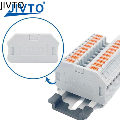 D-PTV 2.5/4 Einddeksel voor zijdelingse geleider routing PTV 2 Push-in draad connector Electrical DIN Terminal Block