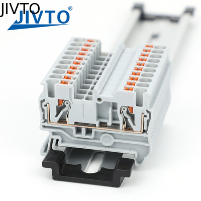 PT2.5 Push-in Terminal Block 2.5mm2 Connector Spring Feed-Through Strip Plug PT-2.5 Draad Elektrisch Din Rail Contact