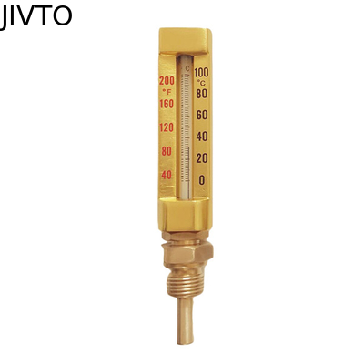V Lijn 160MM 100 Industriële het Glasthermometers 3/4 van Gr.“ BSPT